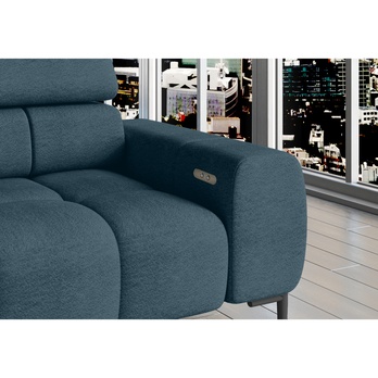 Sedacia súprava POLA L ľavá, tmavomodrá 1