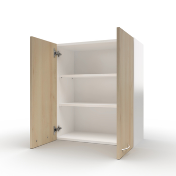 Závesná horná skrinka POLAR II buk/biela, šírka 60 cm, výška 71 cm 2