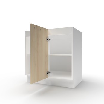 Spodná skrinka POLAR II buk/biela, šírka 80 cm 4