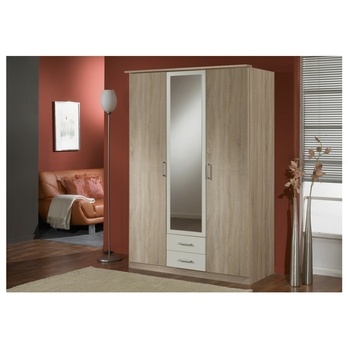 Šatníková skriňa POLO dub/alpská biela 1