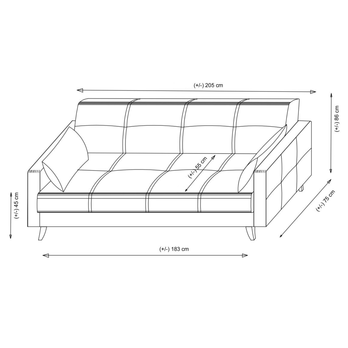 Pohovka  POLYA II béžová 6