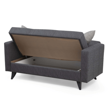 Pohovka  POLYA tmavosivá 3