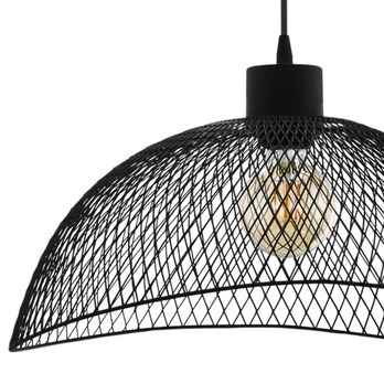 Závesné svietidlo POMPEYA čierny kov, šírka 45 cm 1