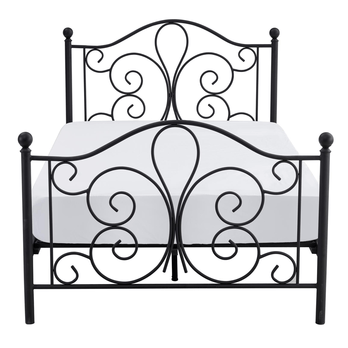 Posteľ s roštom PONOMO čierna, 120x200 cm 4