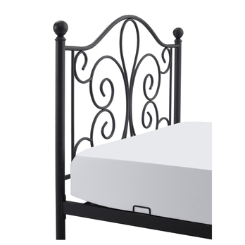 Posteľ s roštom PONOMO čierna, 120x200 cm 5