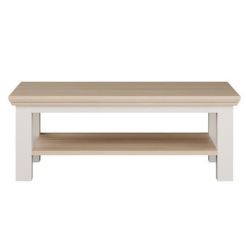 Konferenčný stolík PONTYPOOL biela/dub riva, šírka 116 cm 2