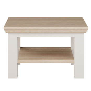 Konferenčný stolík PONTYPOOL biela/dub riva, šírka 70 cm 2