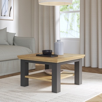 Konferenčný stolík PONTYPOOL sivá/dub mauvella, šírka 70 cm 1