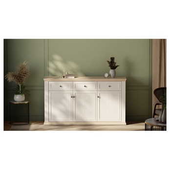 Komoda PONTYPOOL biela/dub riva 5