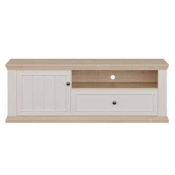 TV komoda PONTYPOOL biela/dub riva, šírka 150 cm 3