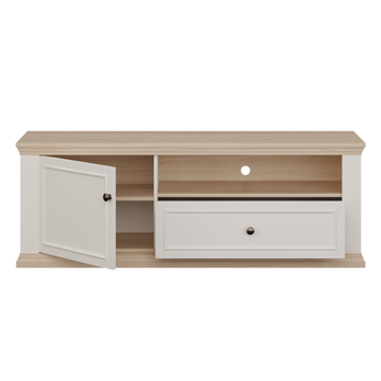 TV komoda PONTYPOOL biela/dub riva, šírka 150 cm 4
