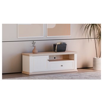 TV komoda PONTYPOOL biela/dub riva, šírka 150 cm 6