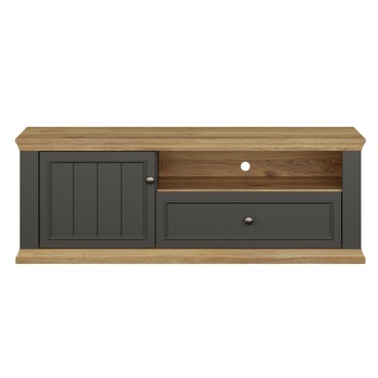 TV komoda PONTYPOOL sivá/dub mauvella, šírka 150 cm 3