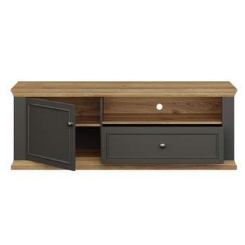 TV komoda PONTYPOOL sivá/dub mauvella, šírka 150 cm 4