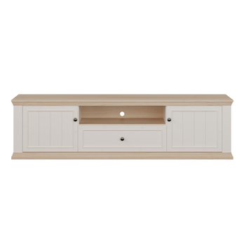 TV komoda PONTYPOOL biela/dub riva, šírka 200 cm 3