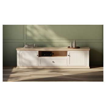 TV komoda PONTYPOOL biela/dub riva, šírka 200 cm 5