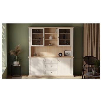 Príborník PONTYPOOL biela/dub riva 8