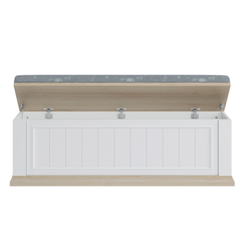 Lavica PONTYPOOL biela/dub riva 4