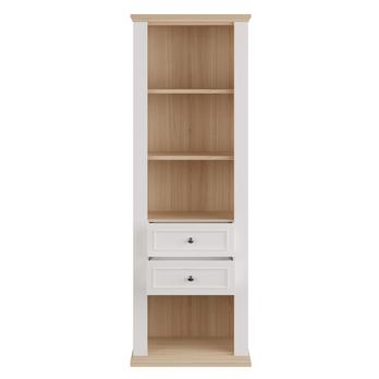 Regál PONTYPOOL biela/dub riva, šírka 70 cm 4