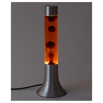 Lávová lampa POPPILOL oranžová/strieborná 2