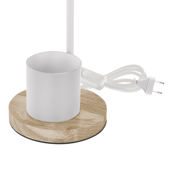 Stolná lampa POPPY biela/prírodná 2
