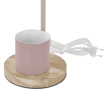Stolná lampa POPPY ružová/prírodná 2