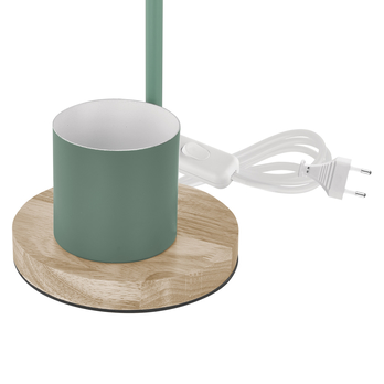 Stolná lampa POPPY zelená/prírodná 2
