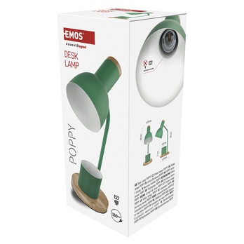 Stolná lampa POPPY zelená/prírodná 3