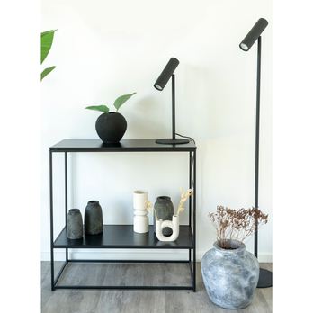Stojacia lampa PORAS čierna 1