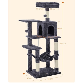 Mačacie škrabadlo POST sivá 6