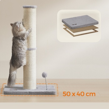 Mačacie škrabadlo POST sivá/prírodná 4