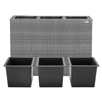 Vysoký obal na kvety POT 2 sivá 4