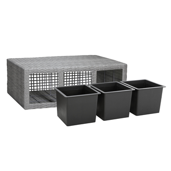 Vysoký obal na kvety POT 2 sivá 5