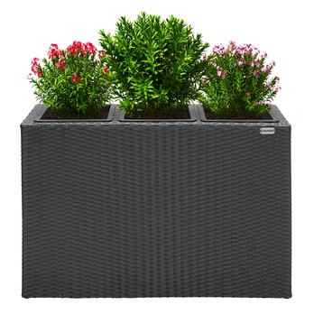 Vysoký obal na kvety POT 2 čierna 2