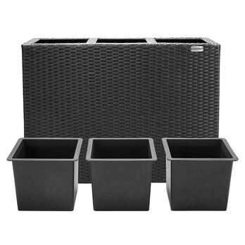Vysoký obal na kvety POT 2 čierna 4