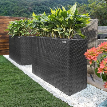 Vysoký obal na kvety POT 2 čierna 9