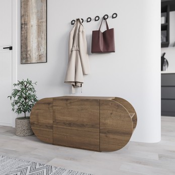 Lavica na topánky POZY hnedá 2