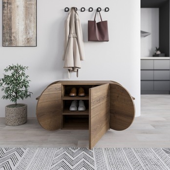 Lavica na topánky POZY hnedá 3