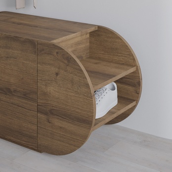 Lavica na topánky POZY hnedá 4