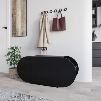 Lavica na topánky POZY čierna 2