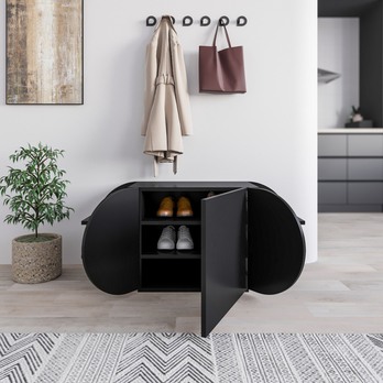 Lavica na topánky POZY čierna 3