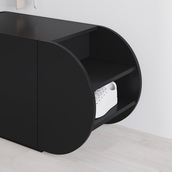 Lavica na topánky POZY čierna 4