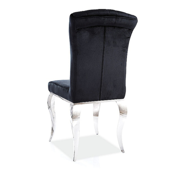 Jedálenská stolička PRANCI čierna/chróm 2