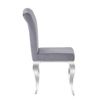 Jedálenská stolička PRANCI sivá/chróm 2