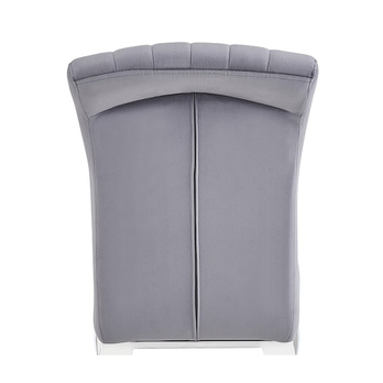 Jedálenská stolička PRANCI sivá/chróm 3