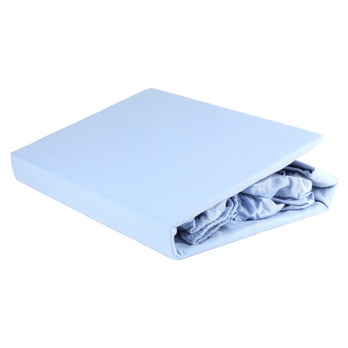 Jersey prestieradlo PREMIUM LINE 805 svetlomodrá, 180x200 cm 1