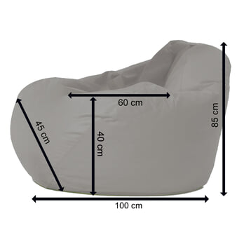 Sedací vak PREMIUM XXL oranžová 1