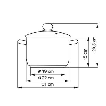 Hrniec s pokrievkou PREMIUM objem 5,5 l 1