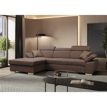 Sedacia súprava PRESTIGE ľavá, hnedá 1