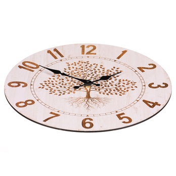Nástenné hodiny PRINT strom, ⌀ 34 cm 1